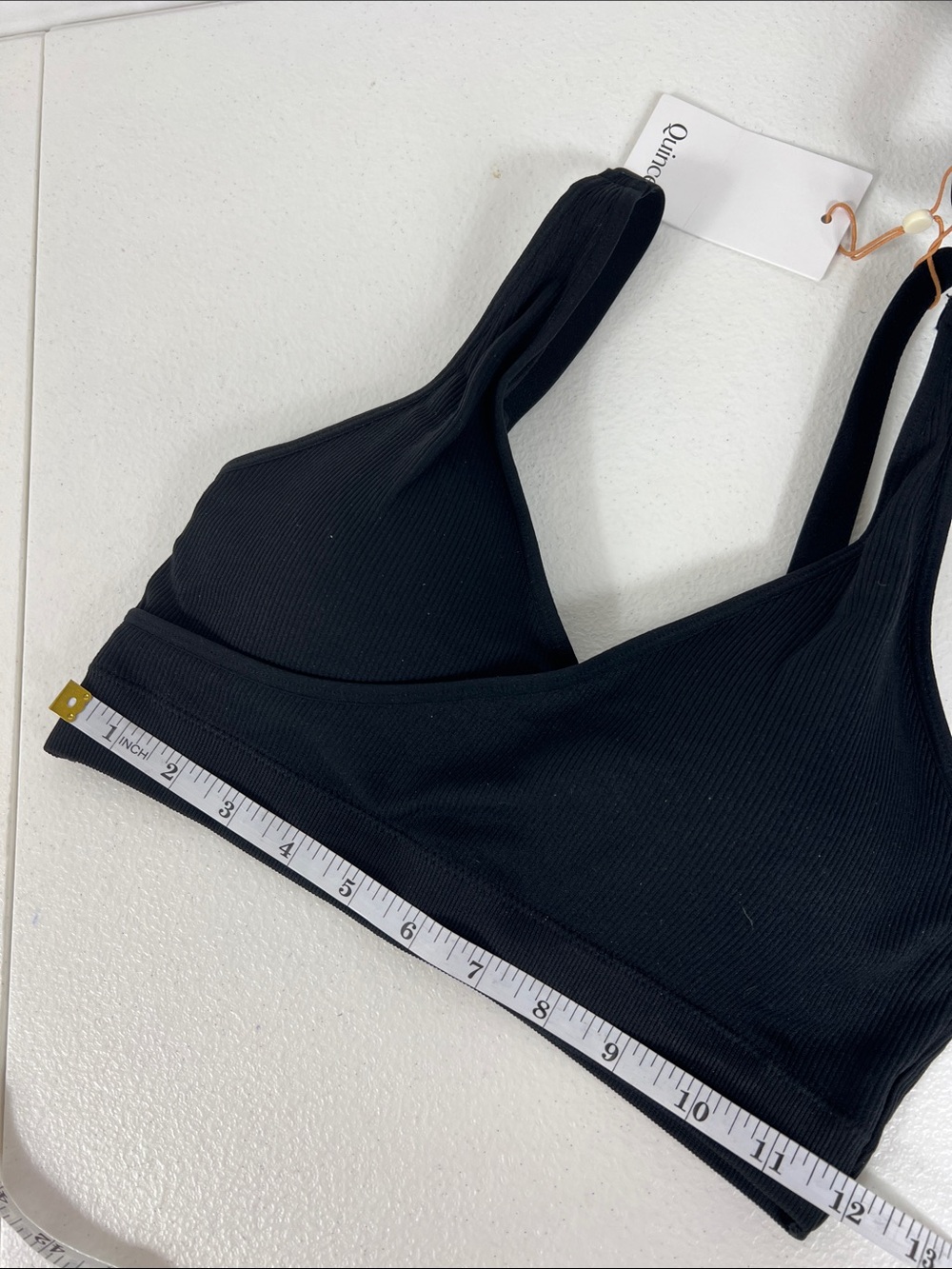 Quince Sz S Seamless Ribbed Crossover Nursing & Lounge Bra Black - 2 pack NWT - Picture 6 of 7